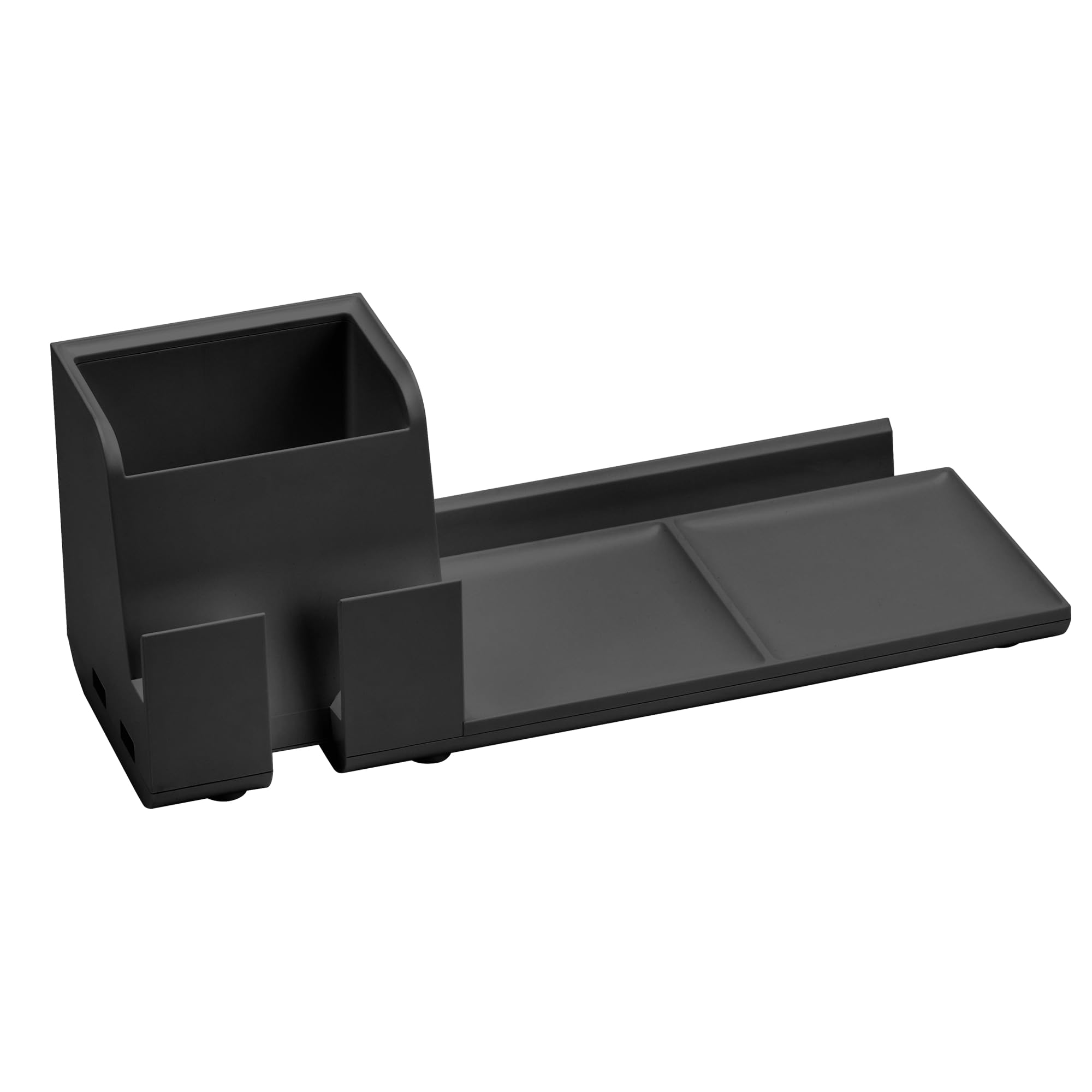 Bostitch KonnectTM Desk Organizer Power Base with Phone Stand, Black