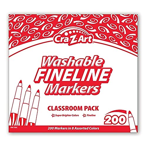 Cra-Z-Art Washable Markers Classroom pack 10 color fine 200ct
