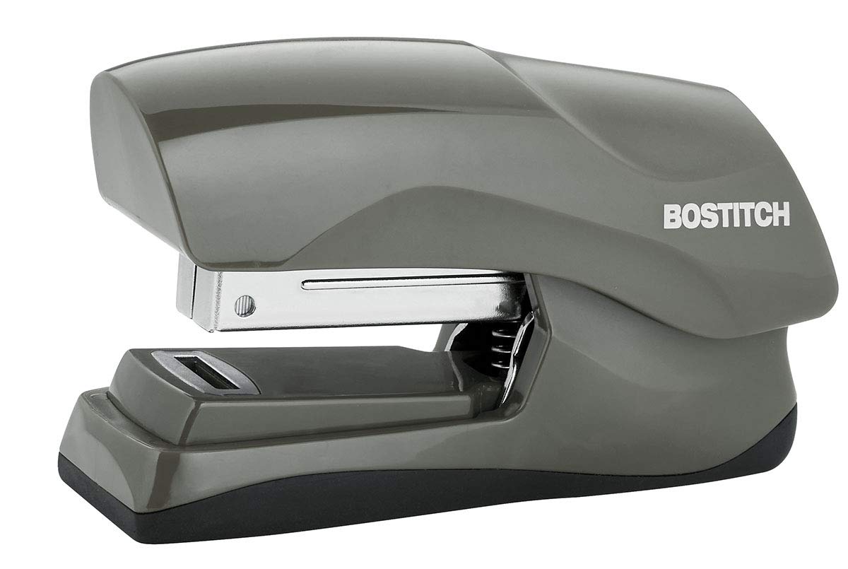Bostitch Flat Clinch Stapler, 40 Sheets, Gray