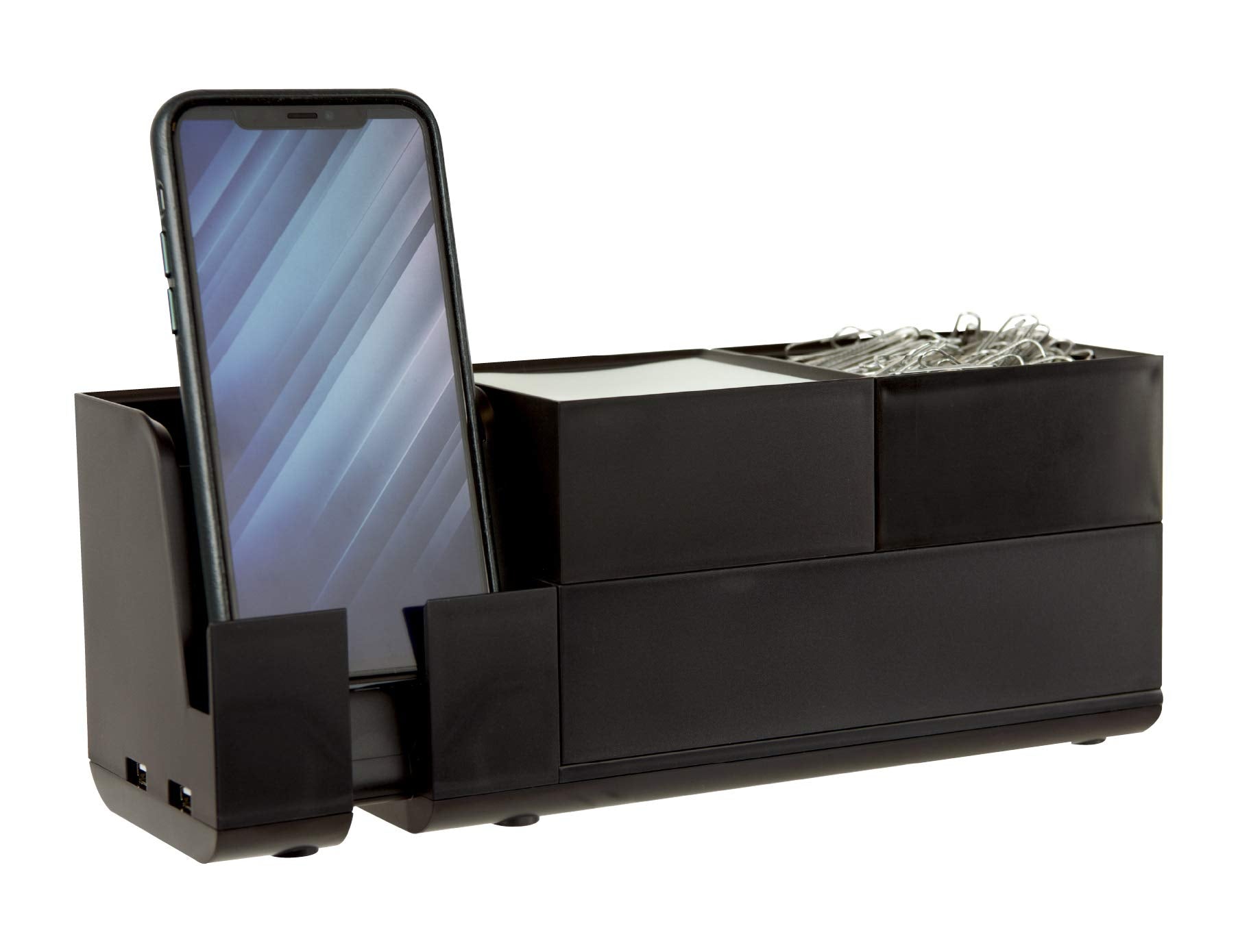 Bostitch KonnectTM Stackable Desk Organizer, 4-Piece, White
