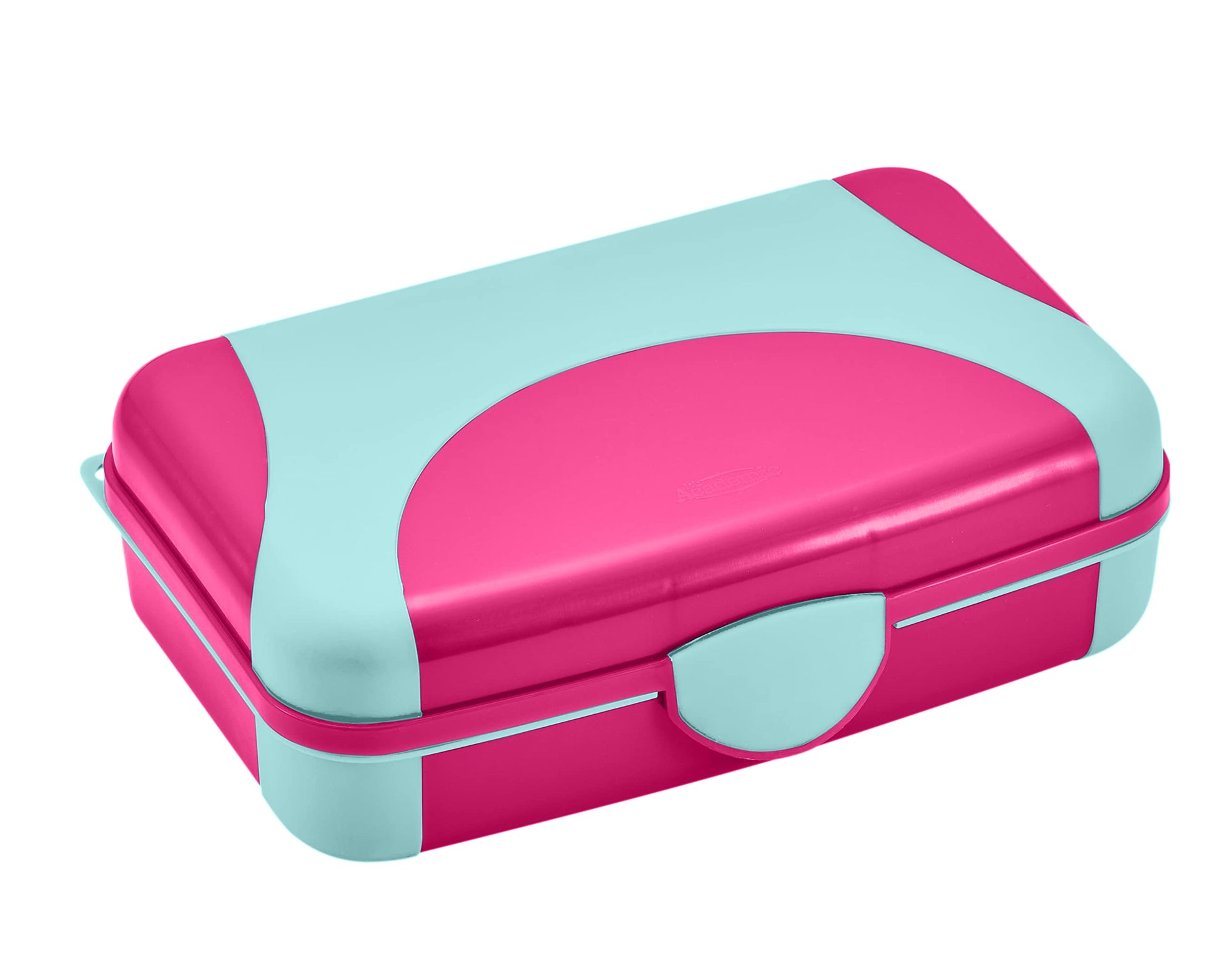 Lockermate By Bostitch Overmolded Pencil Box, Pink/Blue
