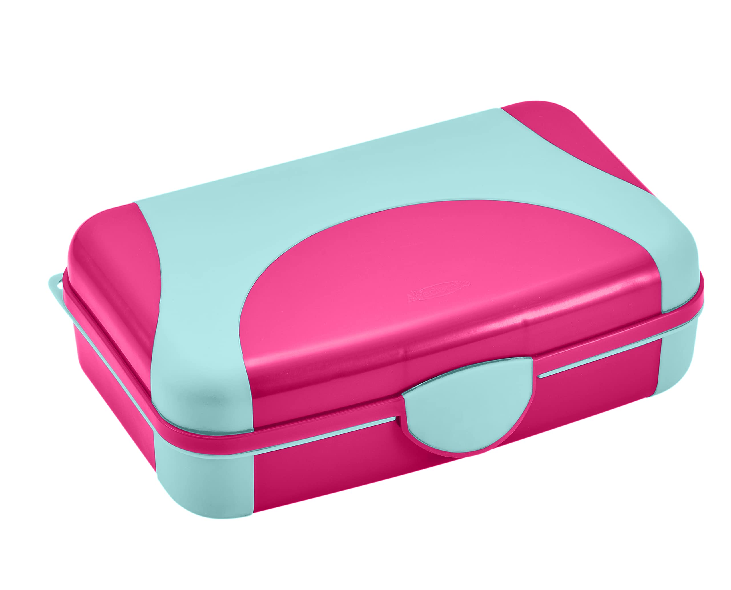 Lockermate By Bostitch Overmolded Pencil Box, Pink/Blue