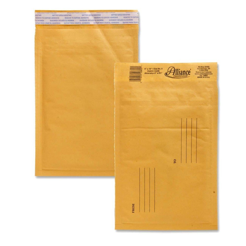 Alliance Rubber Kraft Bubble Mailers