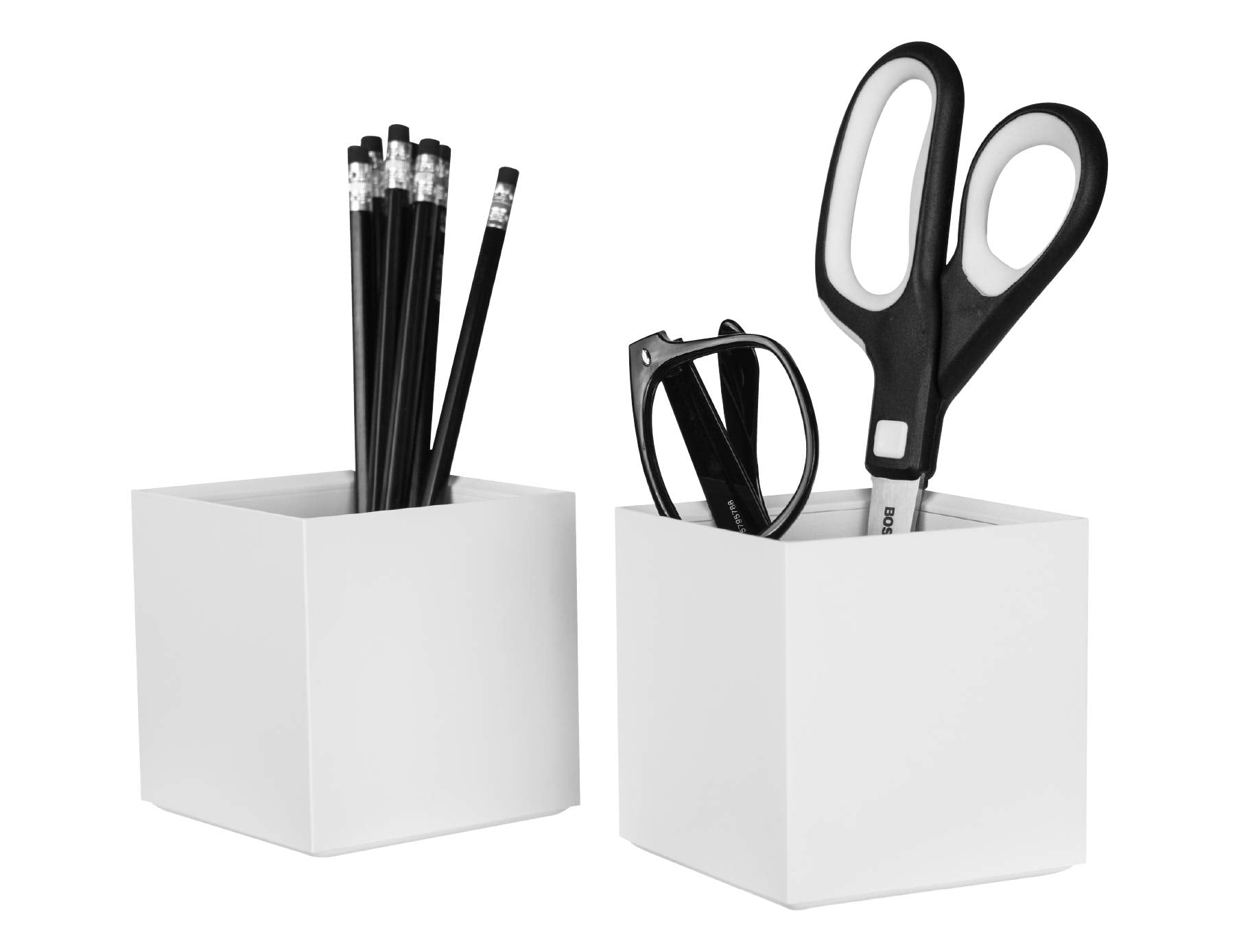 Bostitch KonnectTM Stackable Pencil Cup, 2-Pack, White