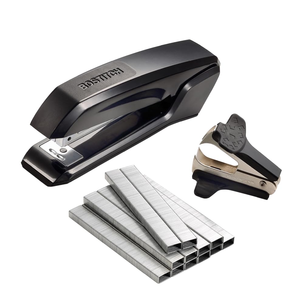 Bostitch AscendTM Stapler Value Pack - Built In Remover - Staple Storage