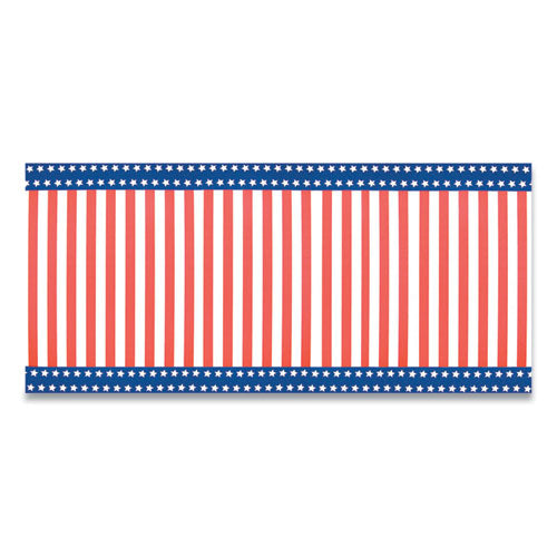 Corobuff Corrugated Paper Roll, 48" x 25 ft, Stars and Stripes