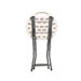 Rough n Ready Folding Stool, Backless, Supports Up to 300 lb, 18" Seat Height, White Seat, Charcoal Base, 4/Carton