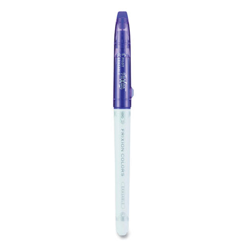 FriXion Colors Erasable Porous Point Pen, Stick, Bold 2.5 mm, Purple Ink, White Barrel, Dozen