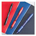 Profile Gel Pen, Retractable, Bold 1 mm, Blue Ink, Translucent Blue Barrel, Dozen