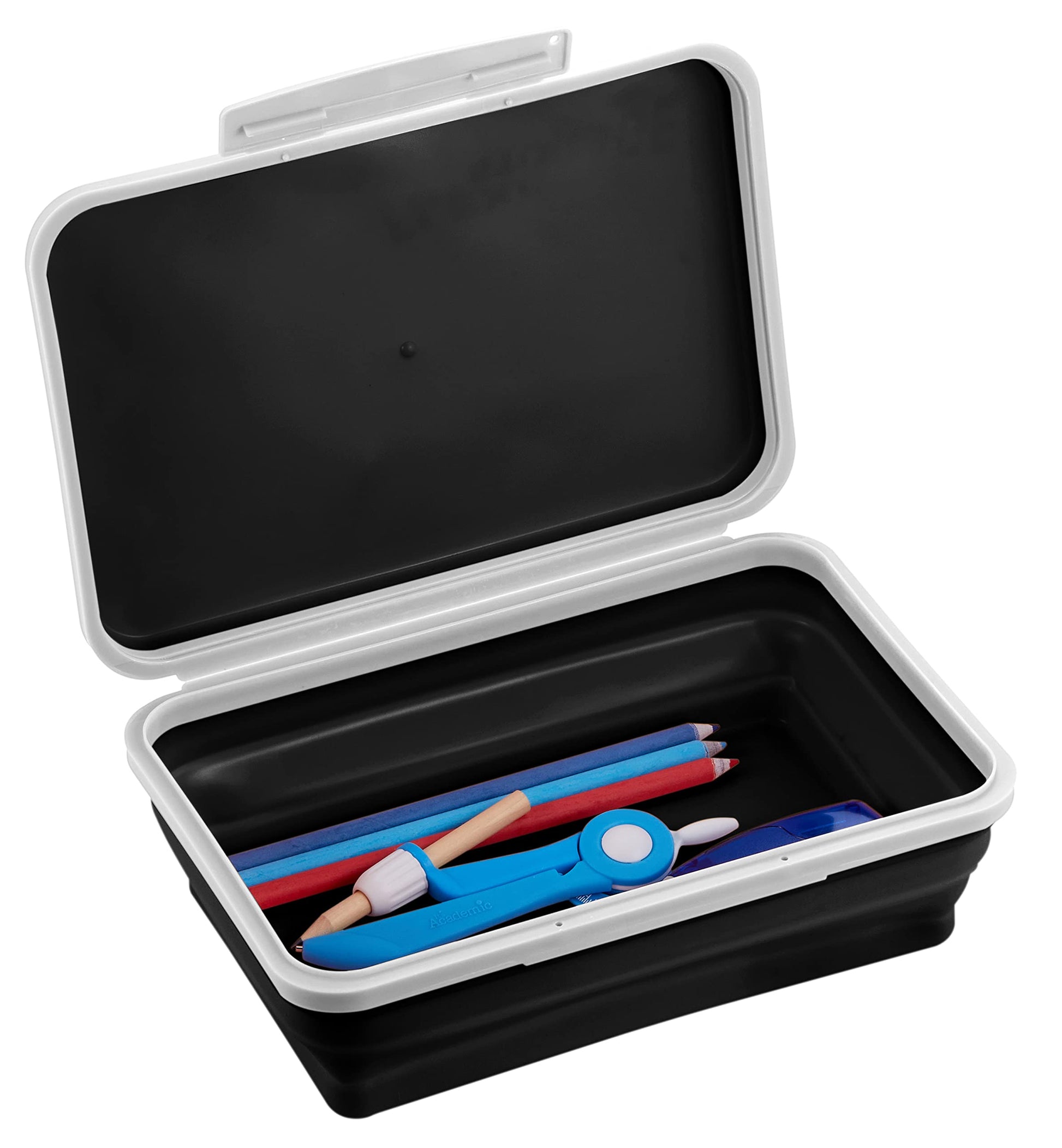 Lockermate By Bostitch Flexi Storage∆ Pencil Box, Black