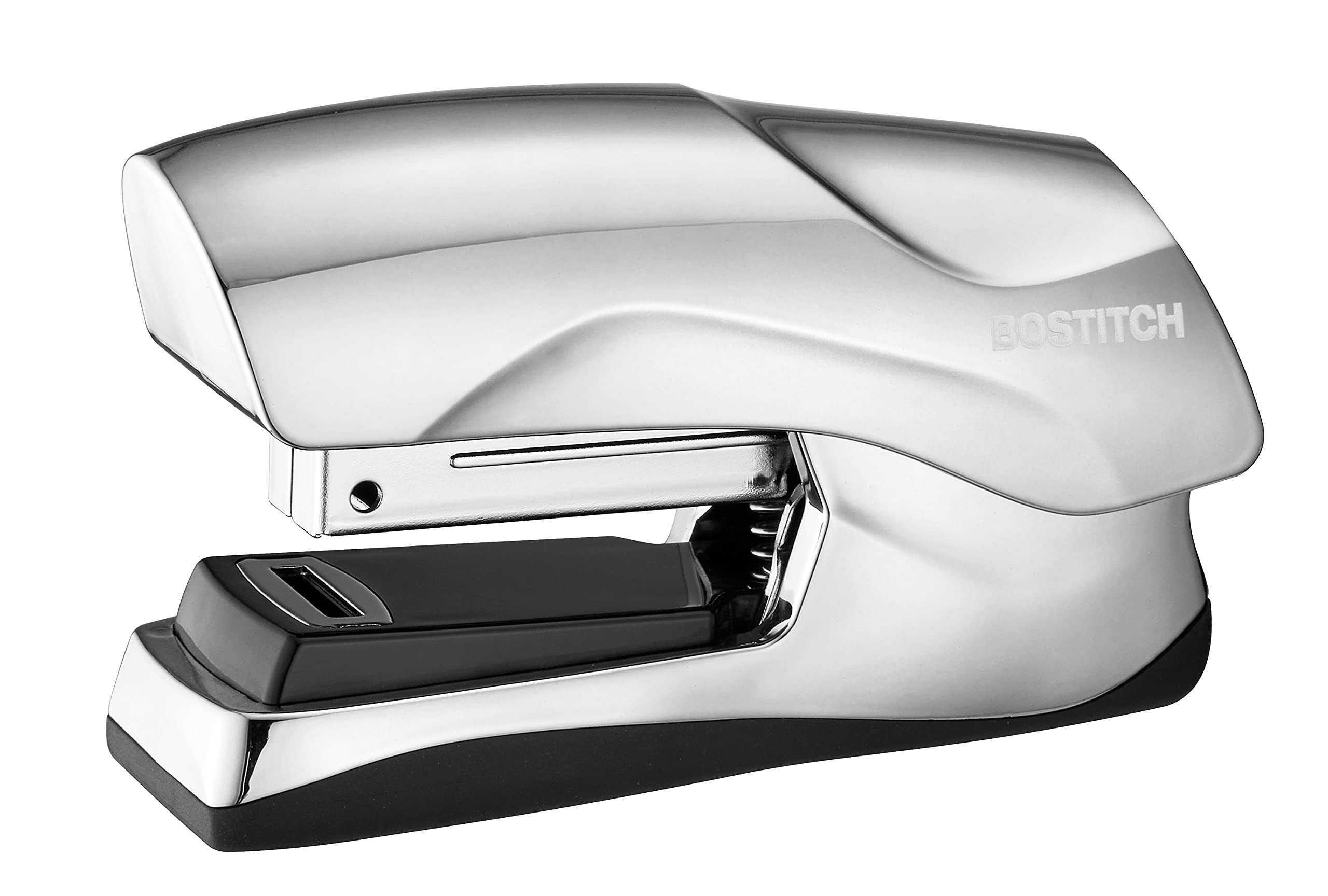 Bostitch Flat Clinch Stapler, 40 Sheets, Chrome