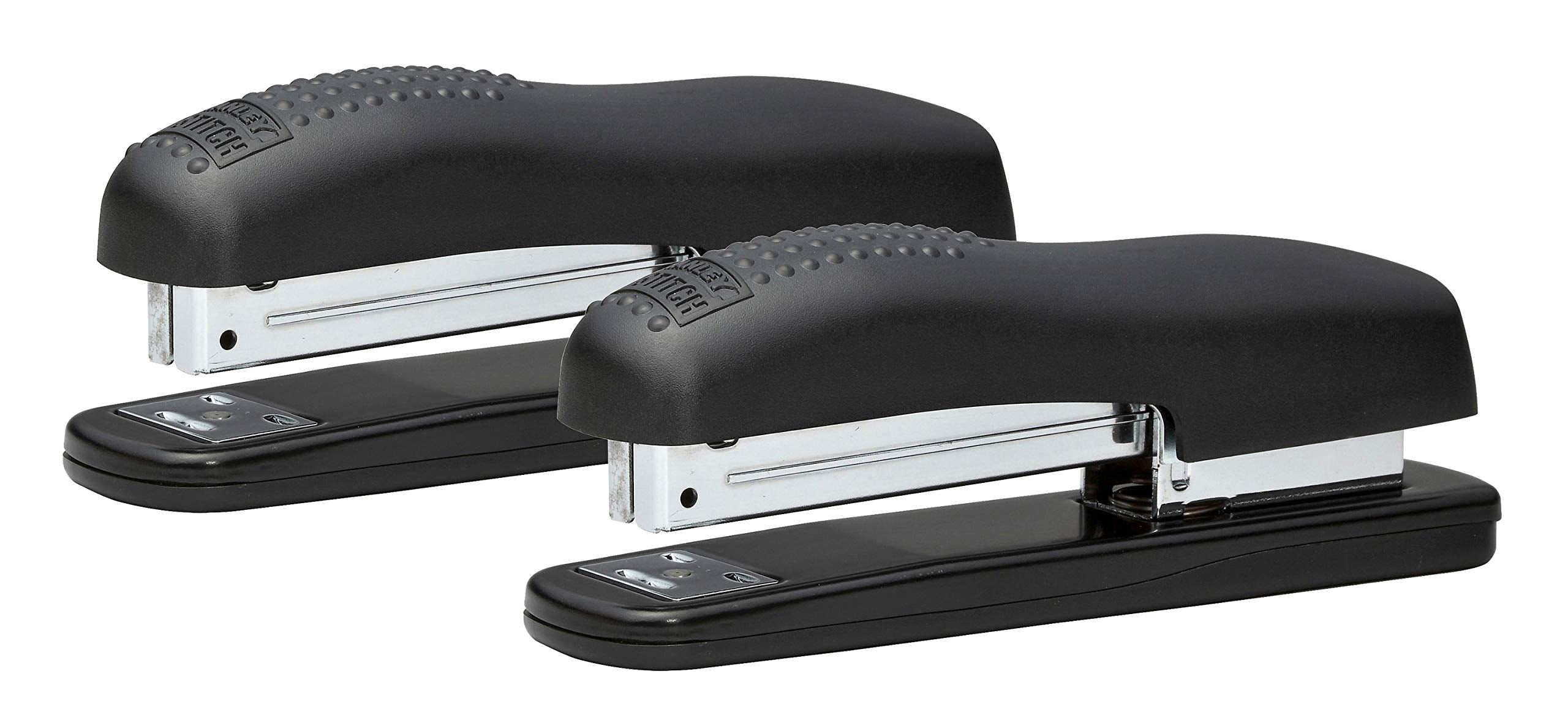 Bostitch Ergonomic Desktop Stapler, Black, 2 Pack