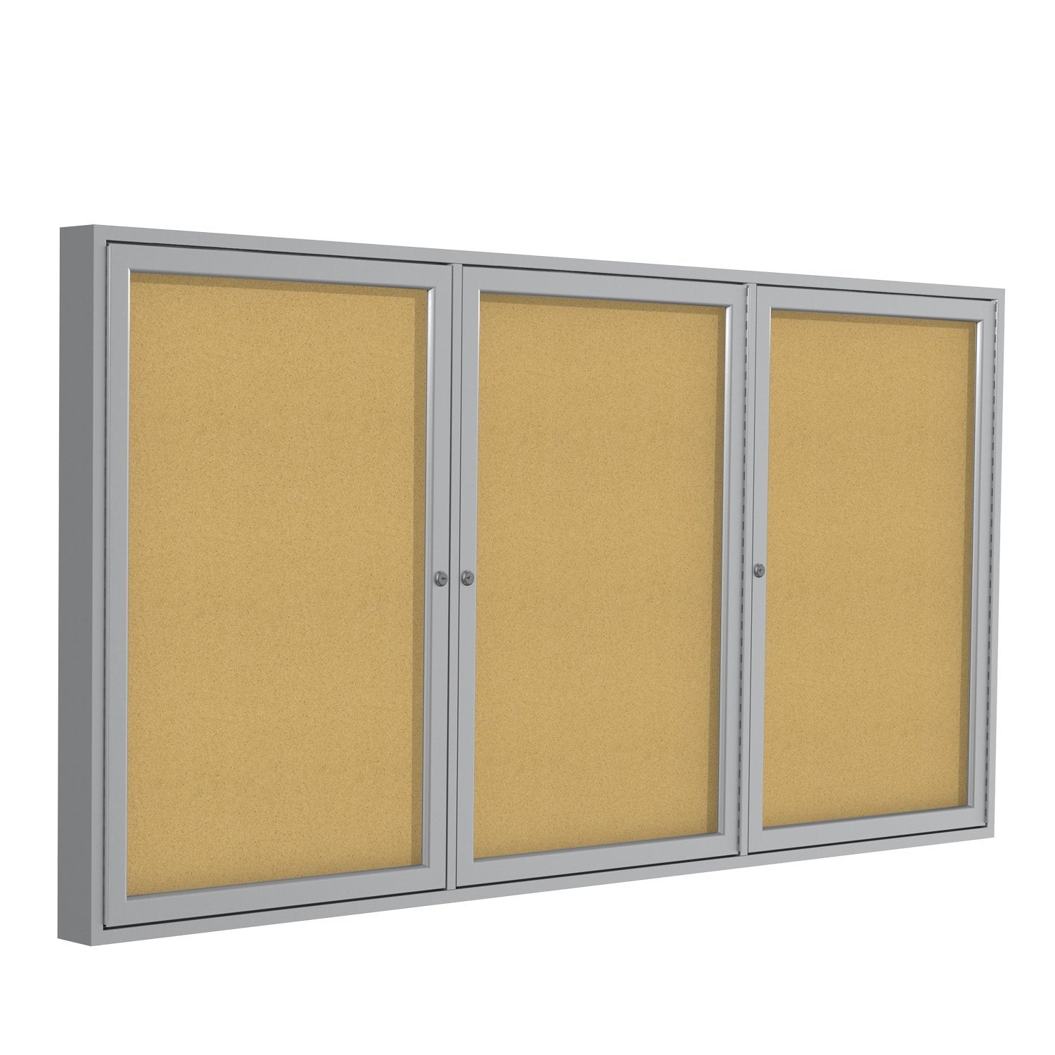 Ghent 3-door Enclosed Cork Bulletin Board