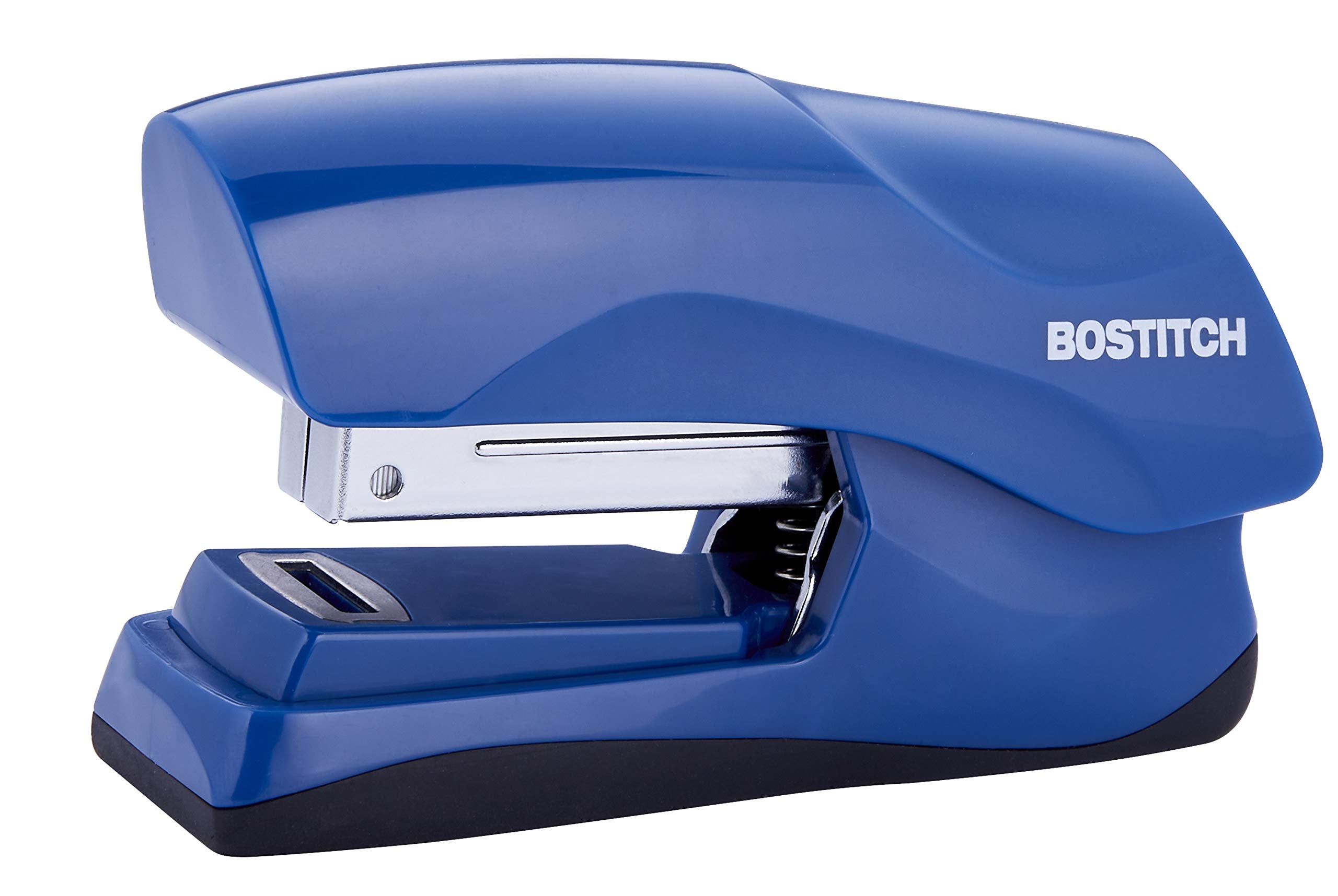 Bostitch Flat Clinch Stapler, 40 Sheets, Navy Blue