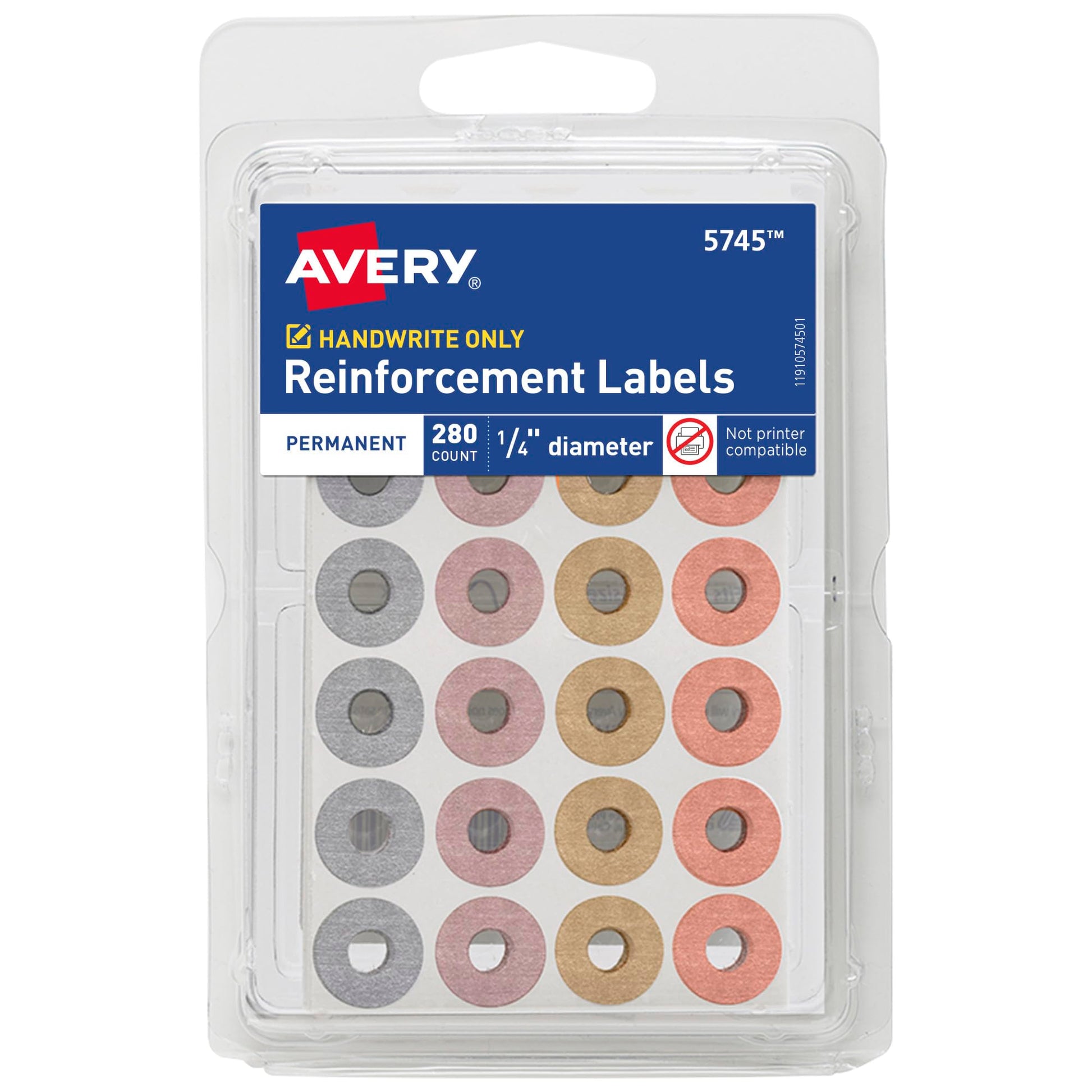 Avery&reg; Reinforcement Labels on Small Sheets