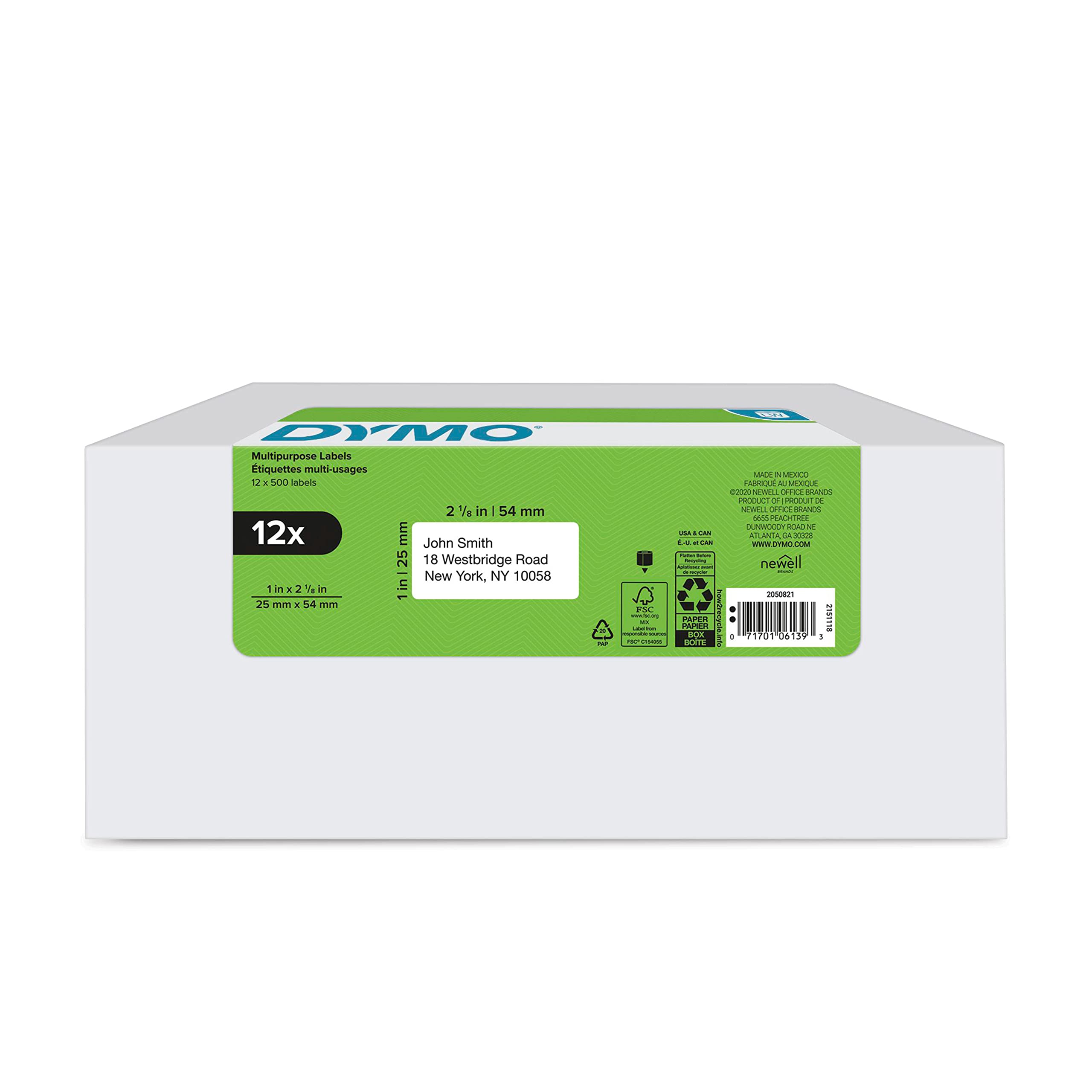 Dymo LabelWriter 2-1/8"W Labels