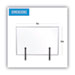 Protector Series Glass Aluminum Desktop Divider, 40.9 x 0.16 x 27.6, Clear