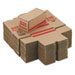 Corrugated Cardboard Coin Storage with Denomination Printed On Side, 8.5 x 4.38 x 3.63, Red