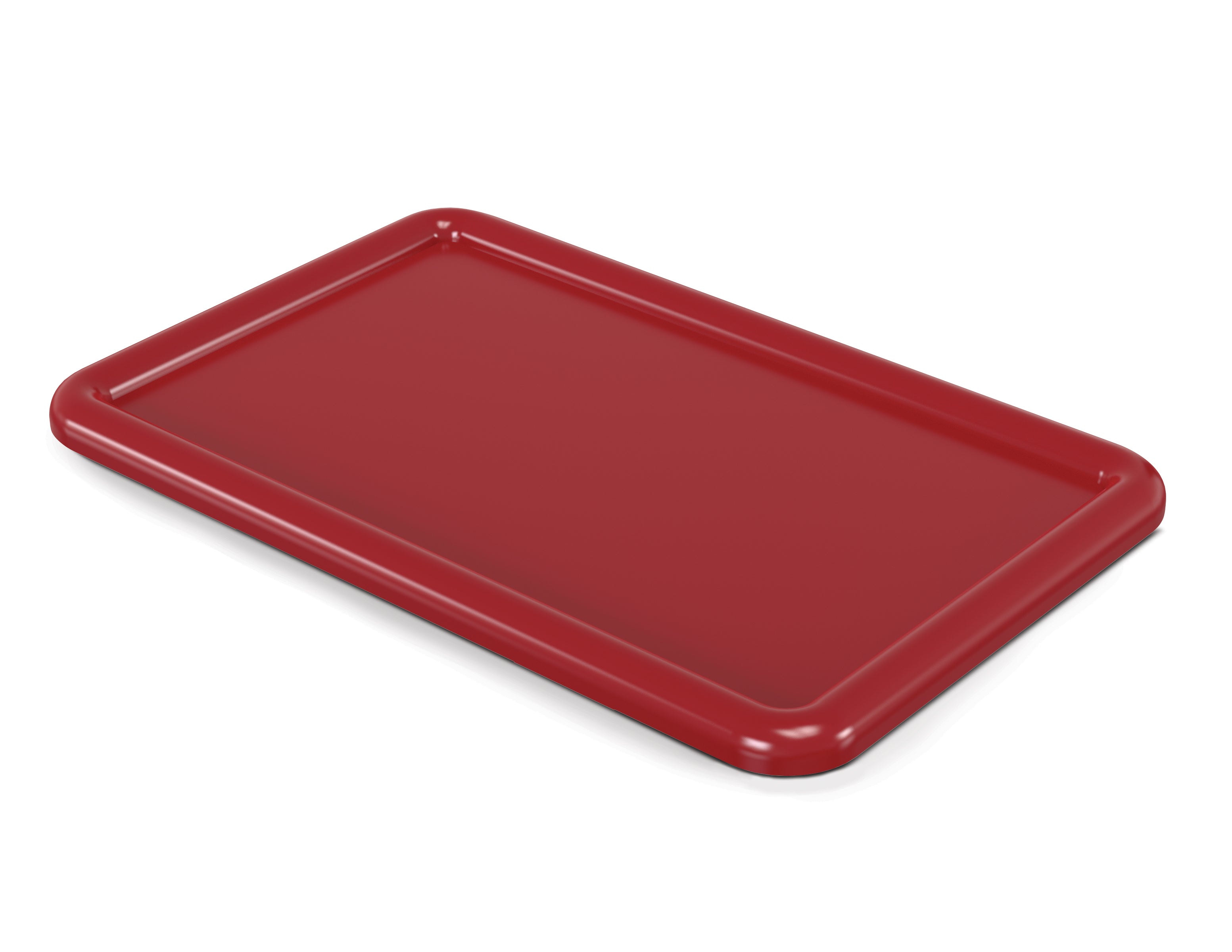Cubbie Tray Lids, 8-5/8w x 13-1/2d, Red