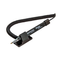Wedgy Secure Antimicrobial Ballpoint Counter Pen, Fine 0.5 mm, Black Ink, Black