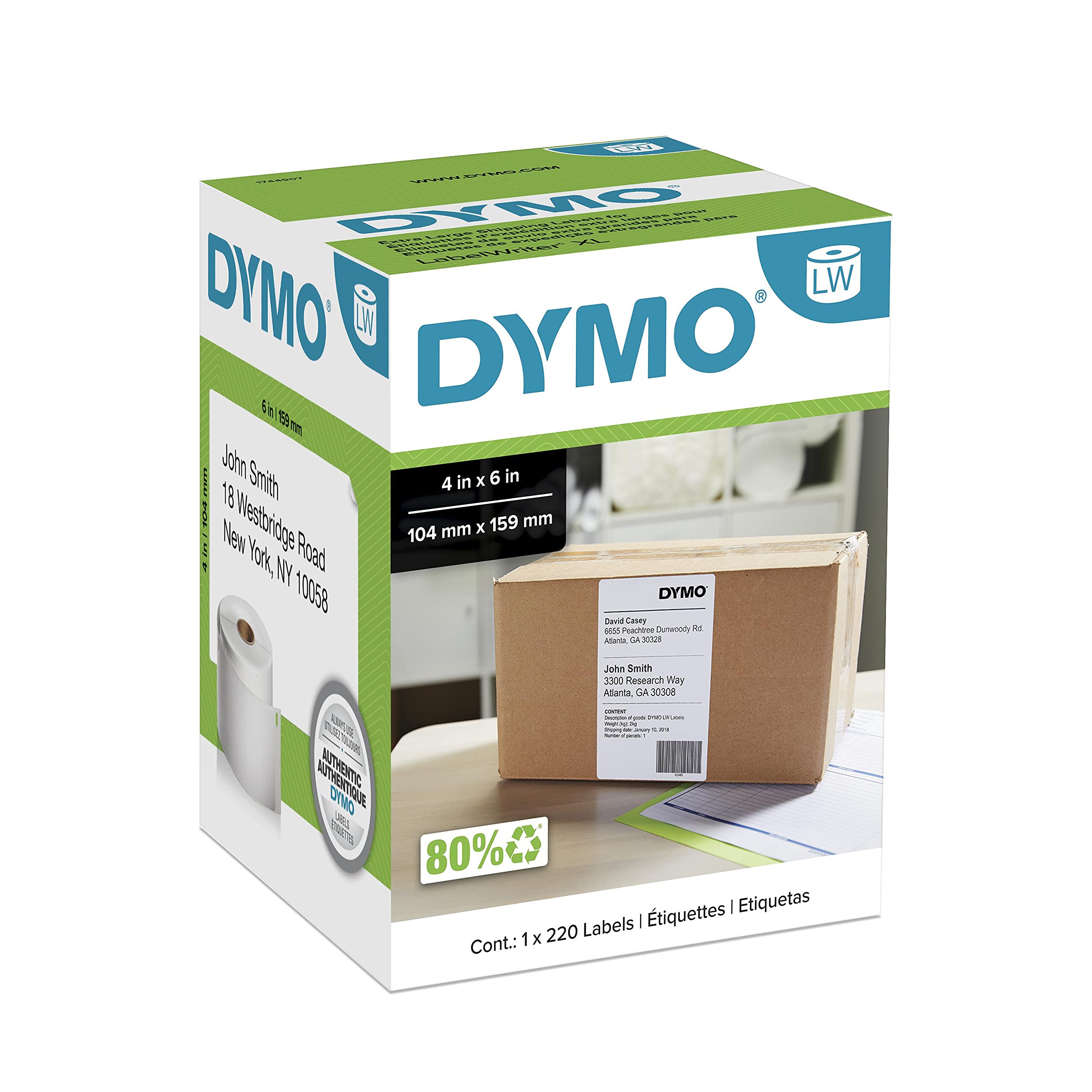 Dymo LabelWriter 4XL Extra Large Shipping Labels DYM1744907