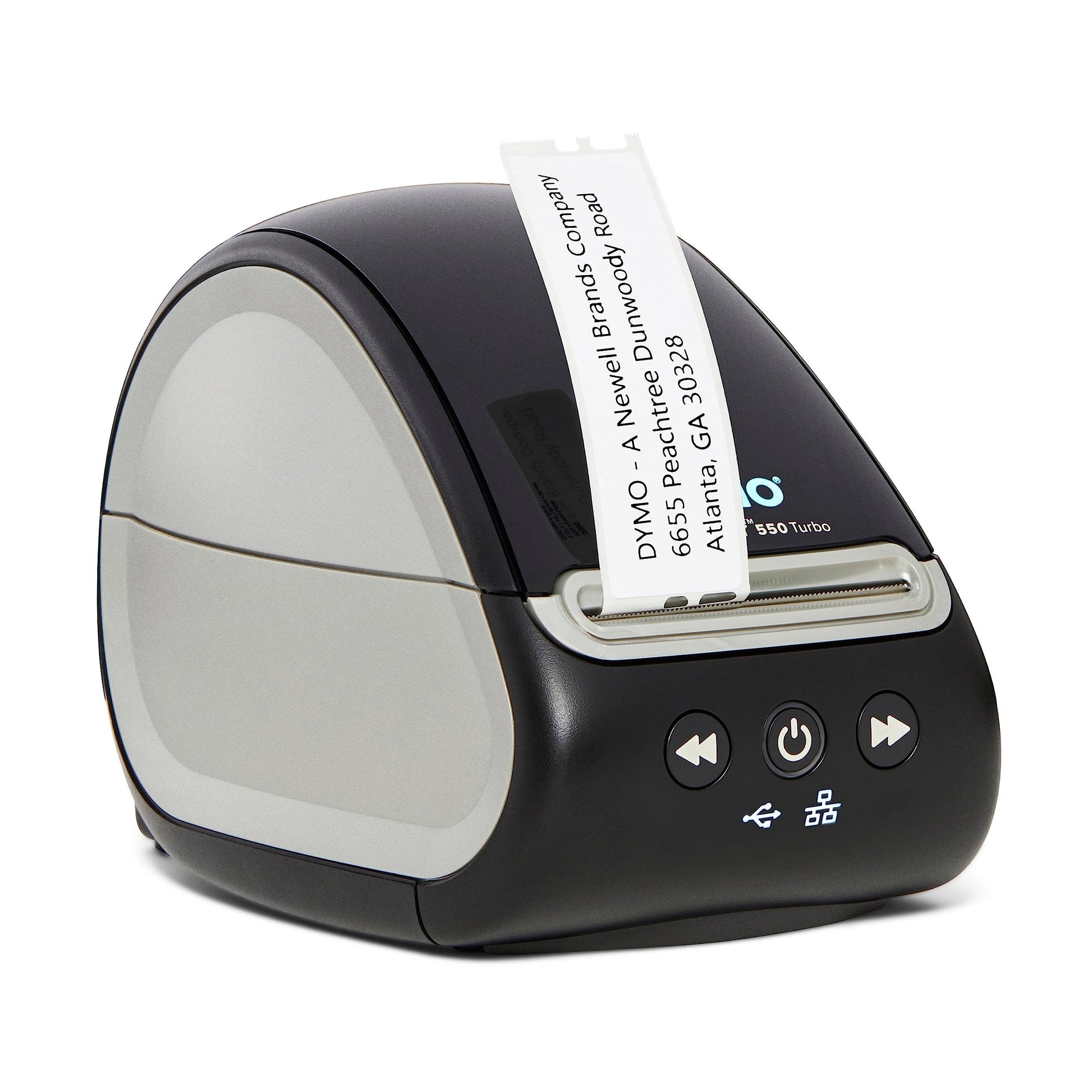 Dymo LabelWriter 550 Direct Thermal Printer - Monochrome - Label Print - Ethernet - USB - Yes - Black