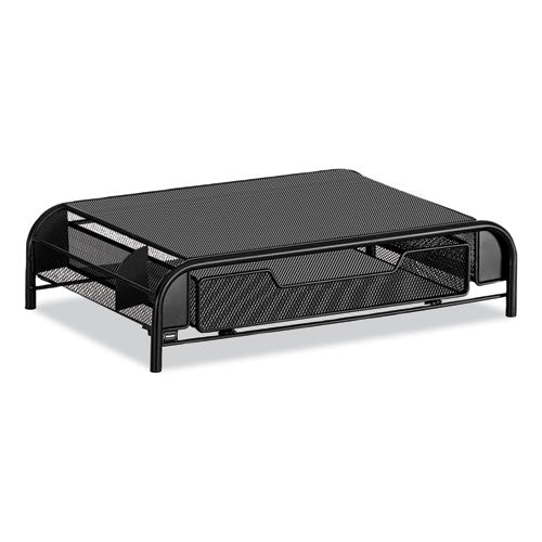 Powered Onyx Monitor Stand, 18.25" x 11.75" x 4.5", Black