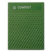 Medium Prelabeled Compost Waste Panels for Tailor and Landmark Series Containers, 20.72" x 0.5" x 27.95", Green, 4/Carton - 2182673