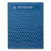 Medium Prelabeled Recycled Waste Panels for Tailor and Landmark Series Containers, 20.72" x 0.5" x 27.95", Blue, 4/Carton - 2182677