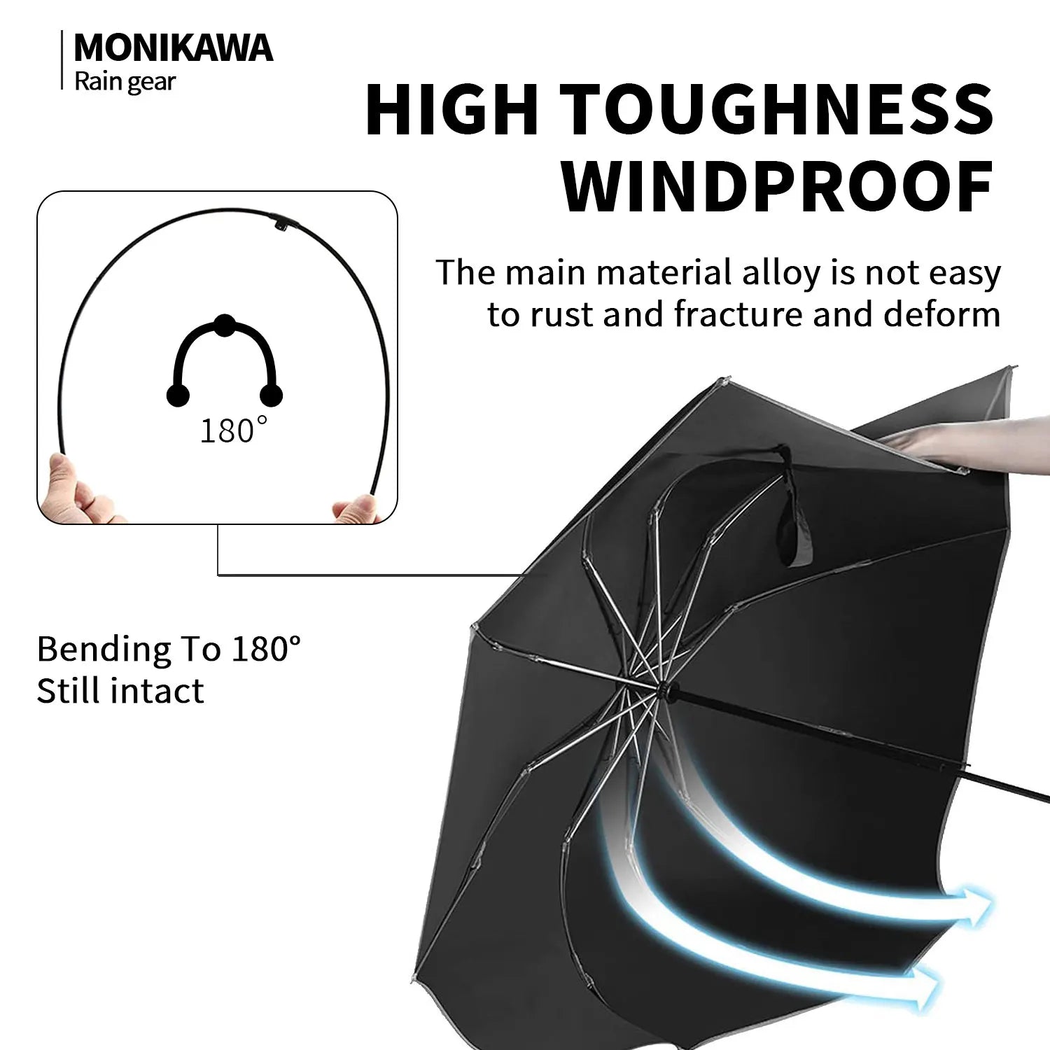 Umbrella C-shaped handle