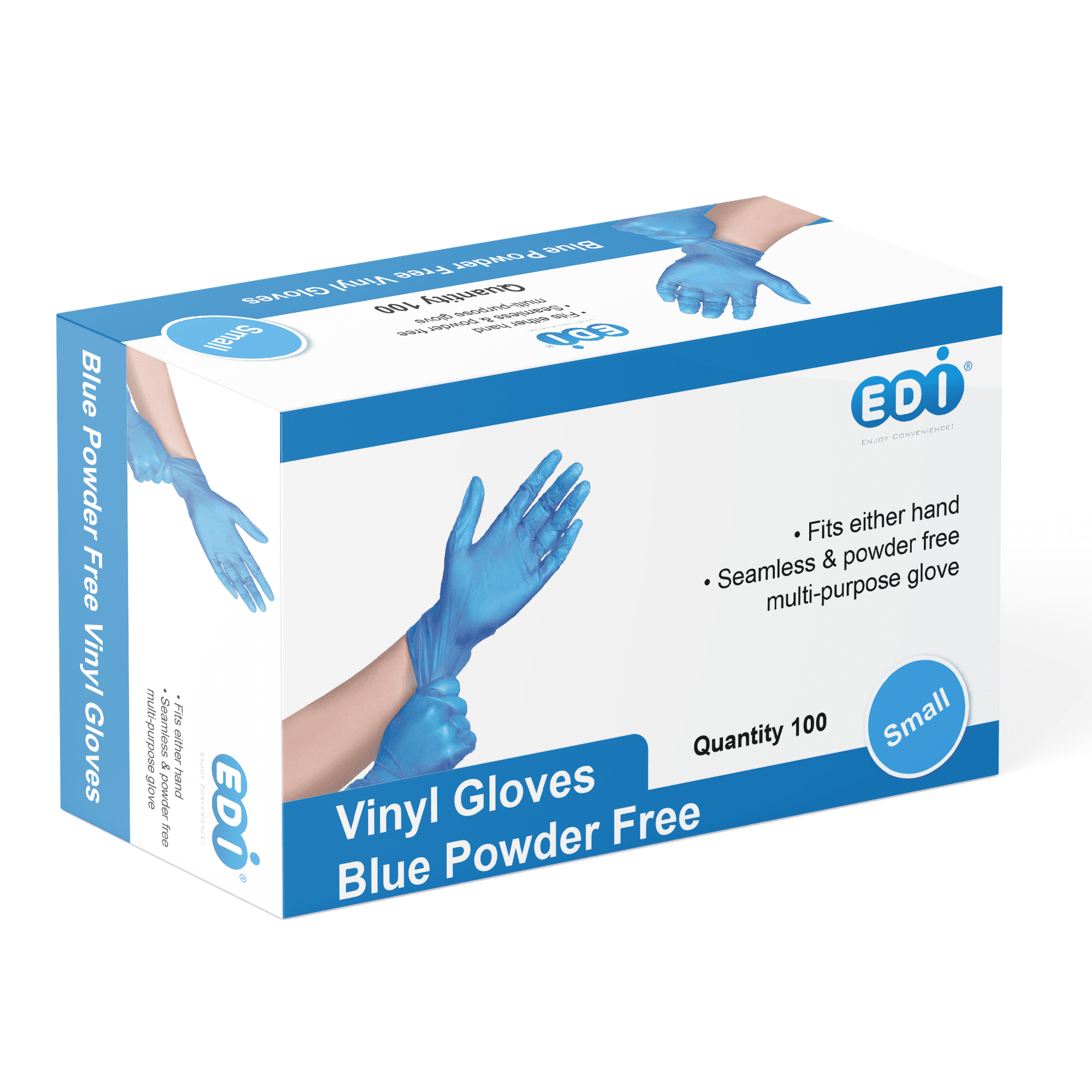 VGuard 3-mil Blue Vinyl Industrial Disposable Gloves