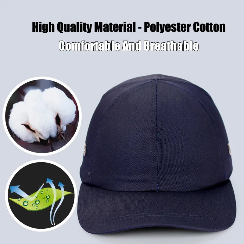 Bump cap worn in a crawlspace