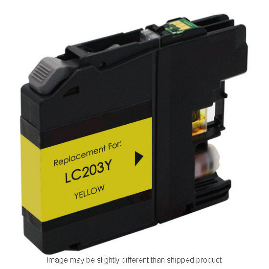 Replacement BROTHER LC203 HI YLD YELLOW Ink