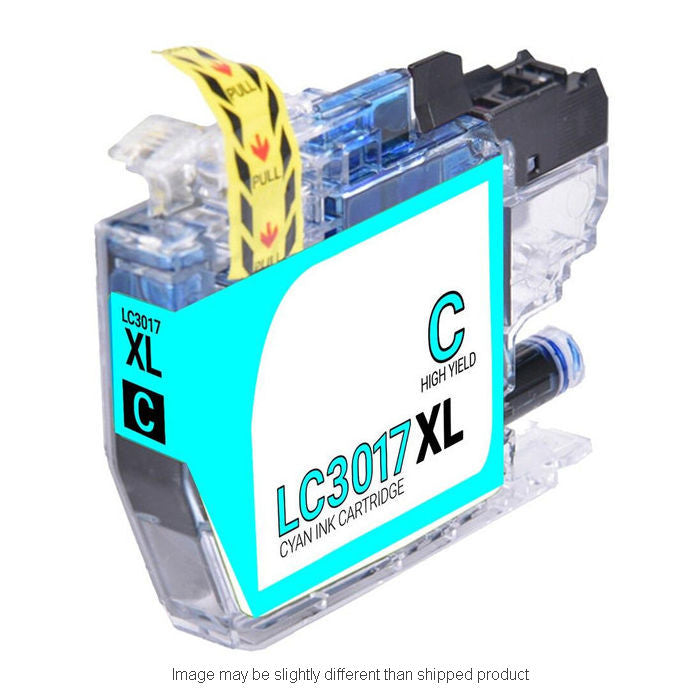 Replacement BROTHER LC3017 HI YLD CYAN Ink