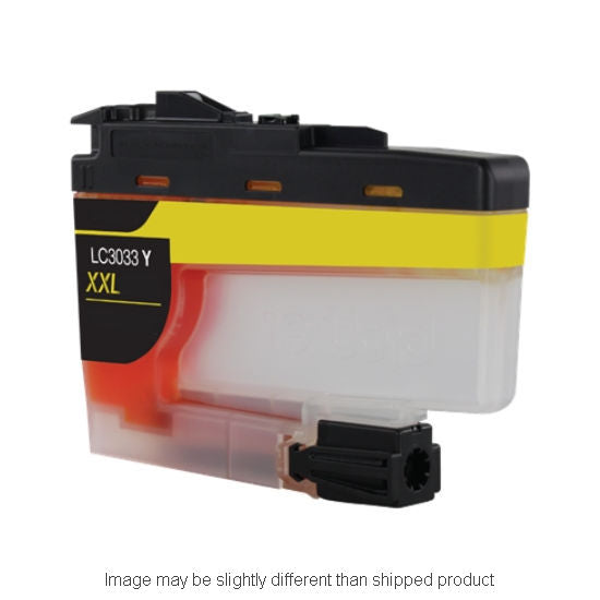 Replacement BROTHER LC3033 SUPER HI YELLOW Ink