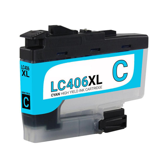 Replacement BROTHER LC406XL HI YLD CYAN Ink