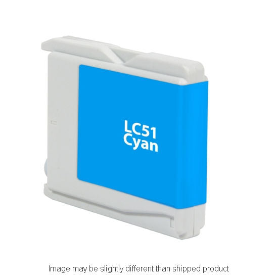 Replacement BROTHER LC51 SD YLD CYAN Ink