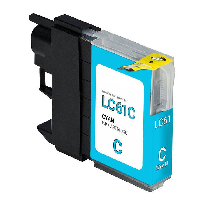 Replacement BROTHER LC61 SD YLD CYAN Ink