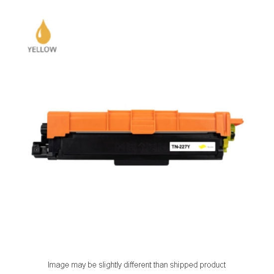 Replacement BROTHER TN227 HI YLD YELLOW Toner