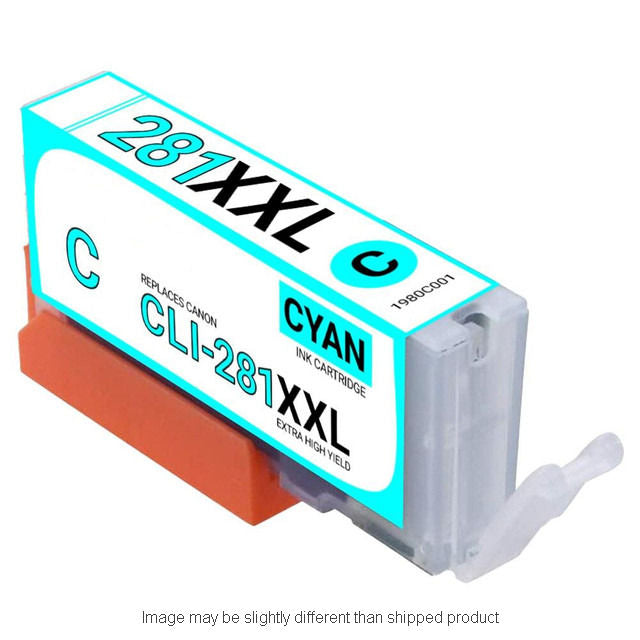 Replacement CANON 1980C001 CLI281XXL XH CYAN Ink