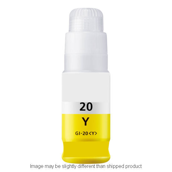 Replacement CANON 3396C001 GI20 HI YELLOW Ink