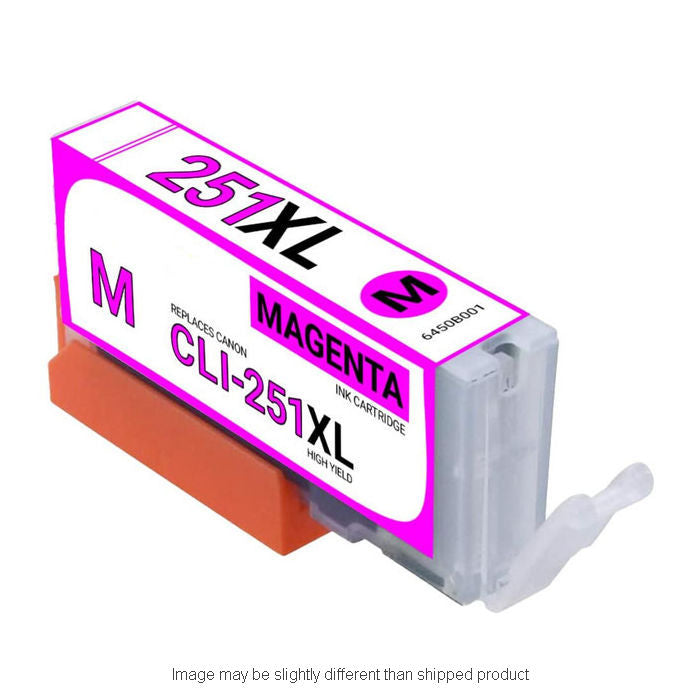Replacement CANON 6450B001 CLI251XL HI MAGENTA Ink
