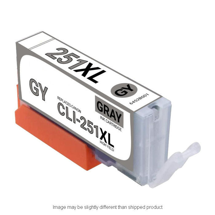 Replacement CANON 6452B001 CLI251XL HI GRAY Ink