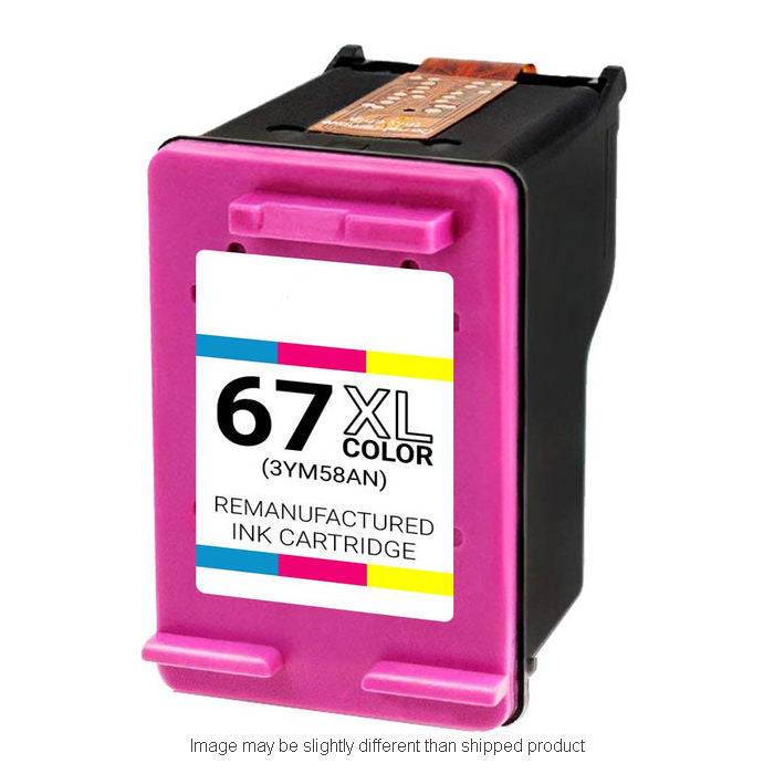 Replacement HP 3YM58AN #67XL HI TRI-COLOR Ink
