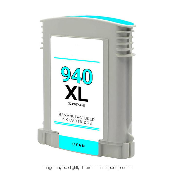 Replacement HP C4907AN #940XL HI CYAN Ink