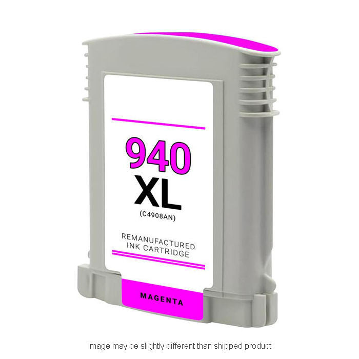 Replacement HP C4908AN #940XL HI MAGENTA Ink