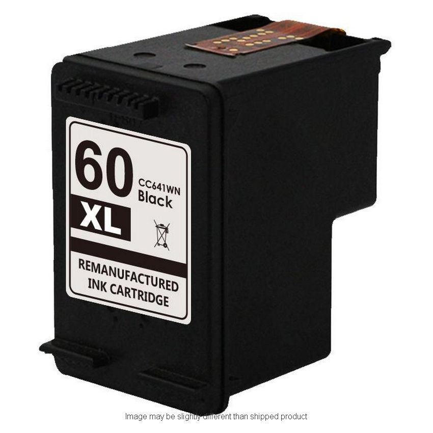 Replacement HP CC641WN #60XL HI YLD BLACK Ink