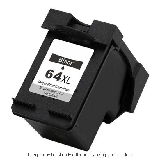 Replacement HP N9J92AN #64XL HI YLD BLACK Ink