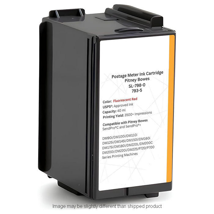 Replacement PITNEY BOWES 7935 FLUORESCENT RED Ink
