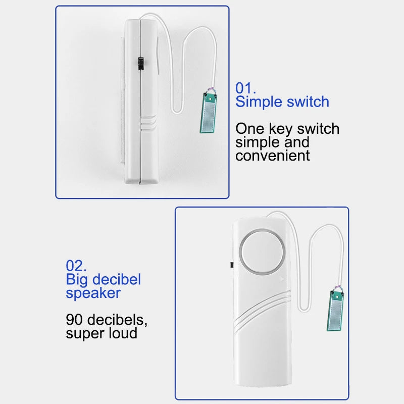 Leak sensor battery compartment